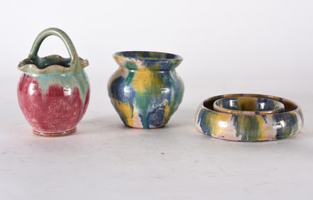 North Carolina Pottery Pieces (3)