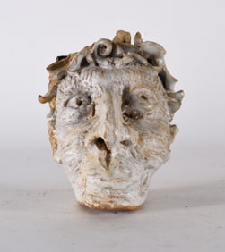 Folk Pottery Figural Head