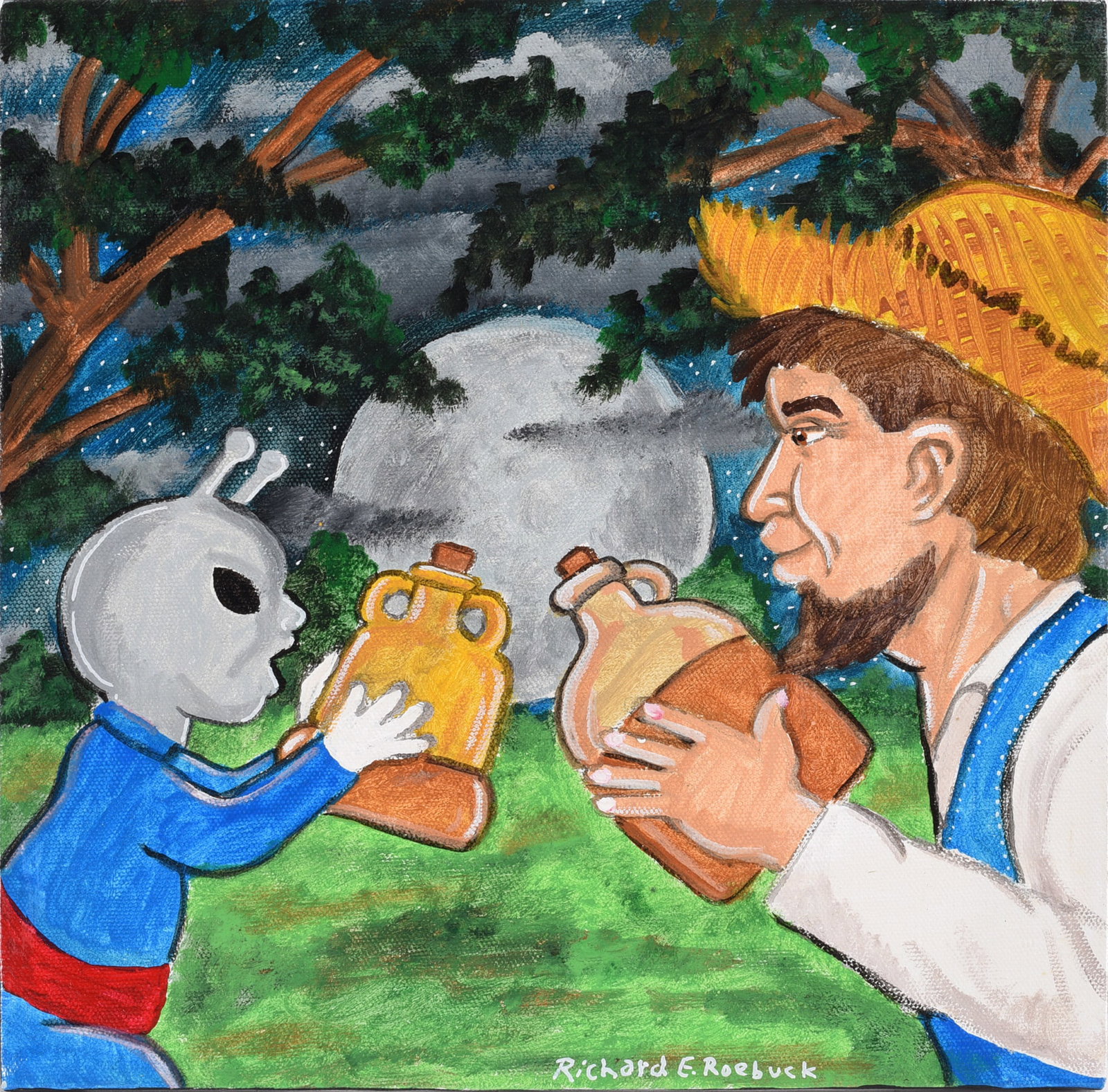Richard Roebuck Painting: Richard Roebuck Painting