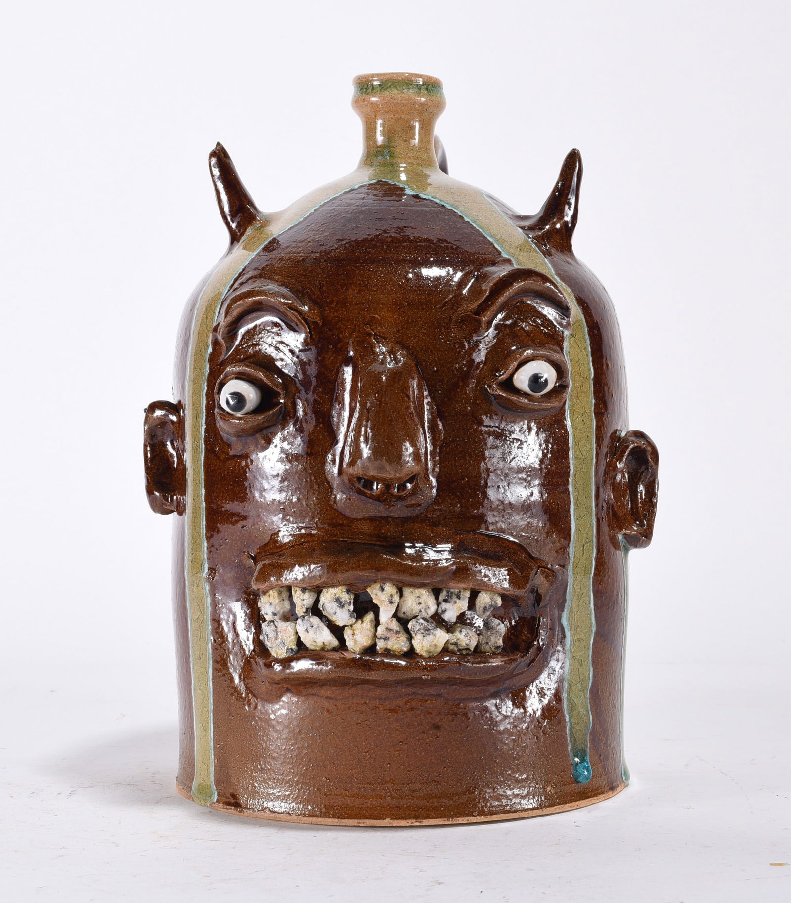 Marvin Bailey Rock Tooth Face Jug