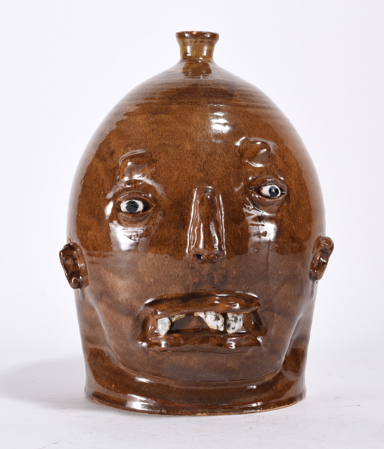Marvin Bailey Rock Tooth Face Jug: Marvin Bailey Rock Tooth Face Jug
