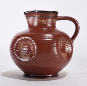 Pottery Pitcher Signed on Bottom