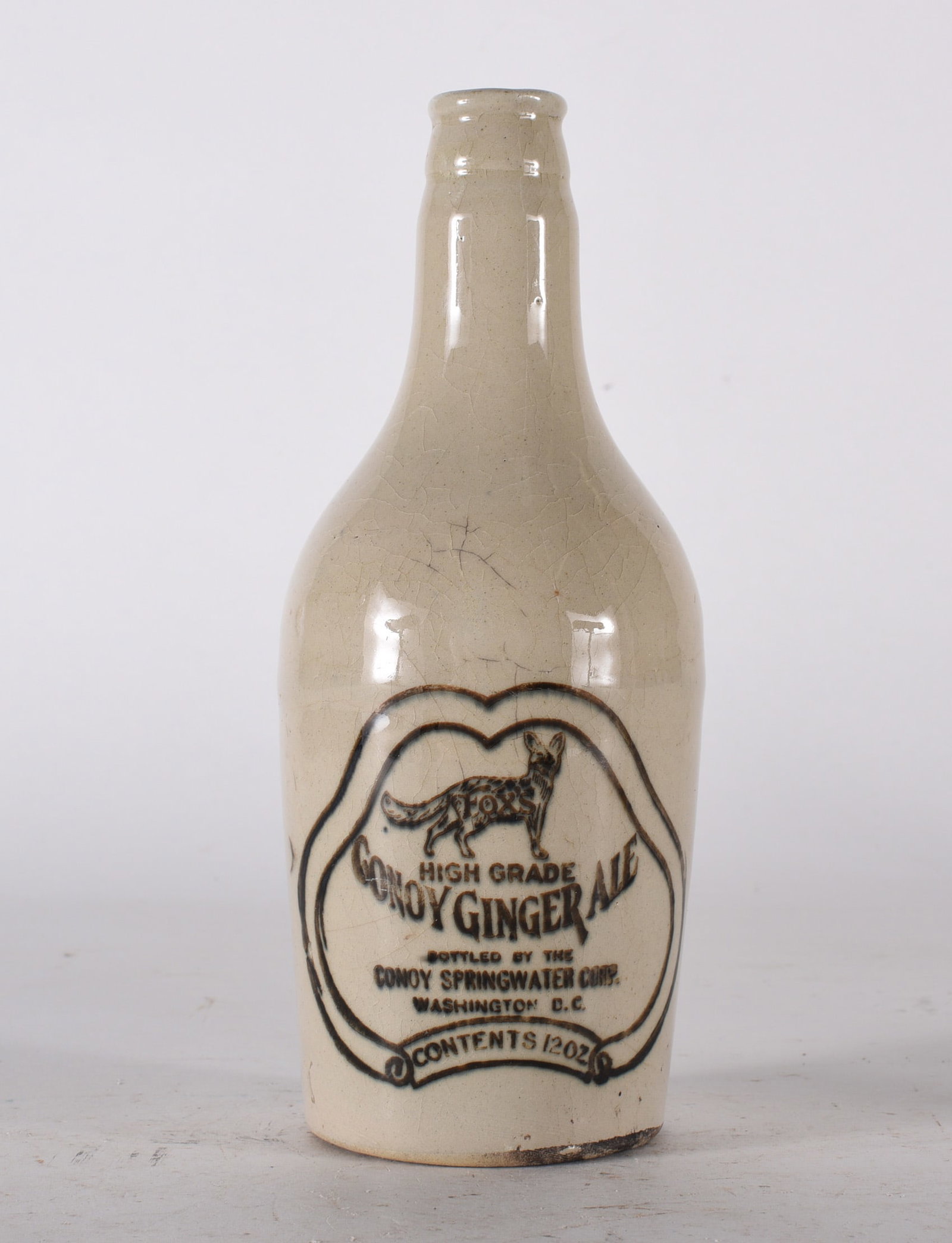 Conoy Ginger Ale Stoneware Bottle Washington DC: Conoy Ginger Ale Stoneware Bottle Washington DC
