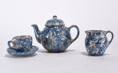 Miniature North Carolina Pottery Tea Group