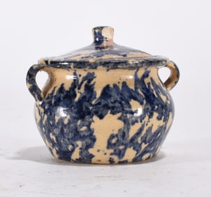 North Carolina Miniature Pottery Lidded Pot