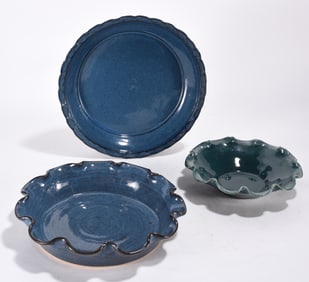North Carolina Pottery Pie Plate Group