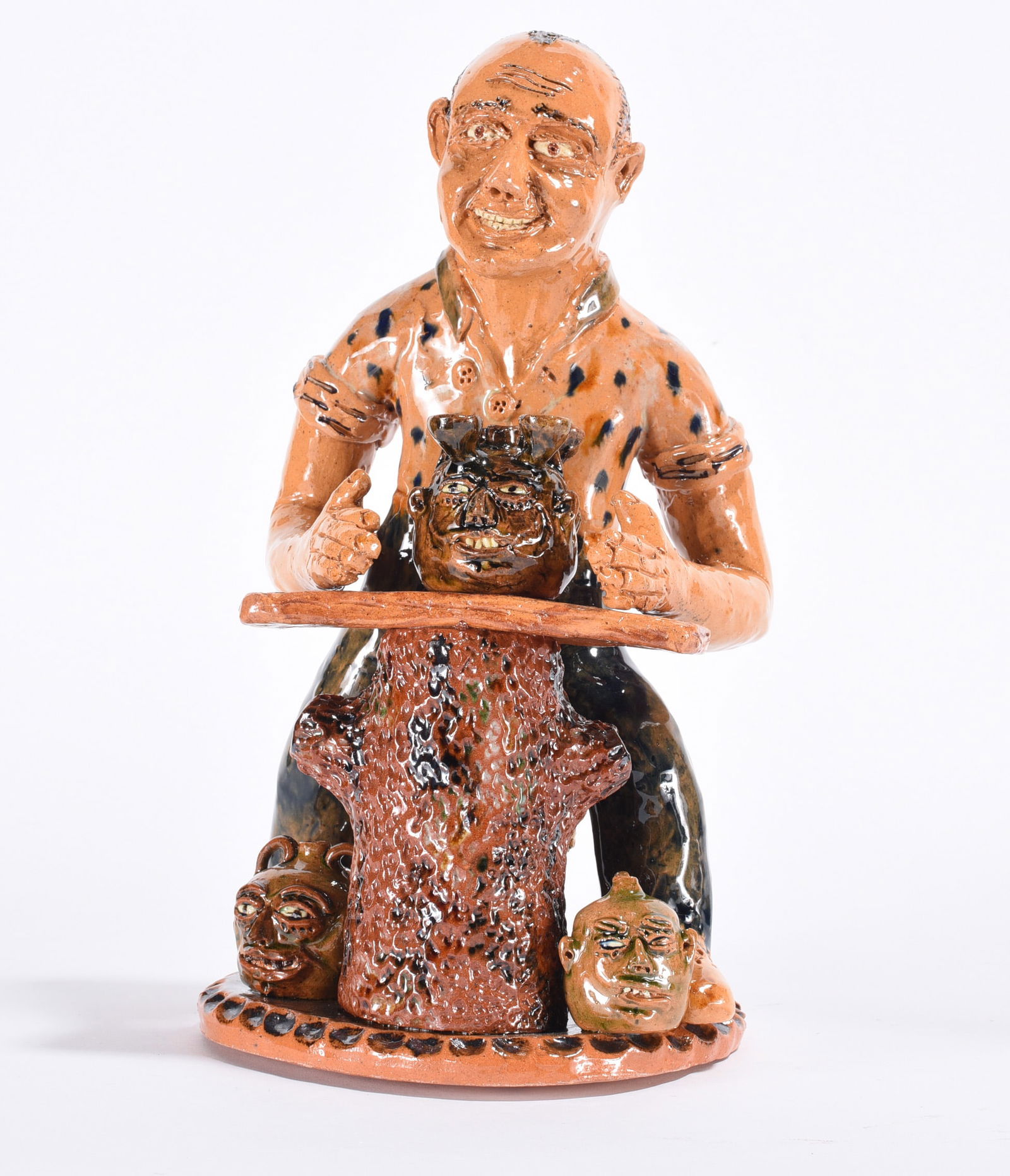 Billy Ray Hussey Pottery Figural of Lanier Meaders (1 of 5)