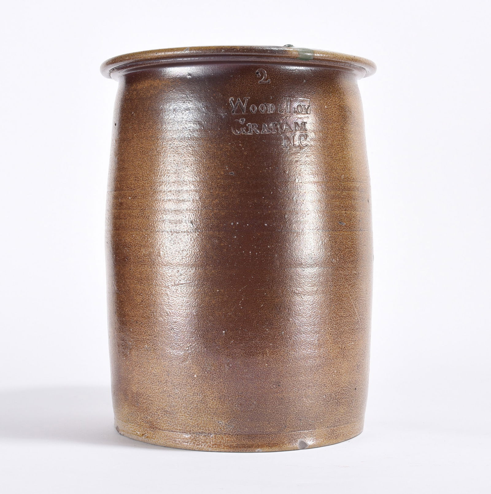 Alamance County Wood & Loy Graham NC stamped Jar: Alamance County Wood & Loy Graham NC stamped Jar