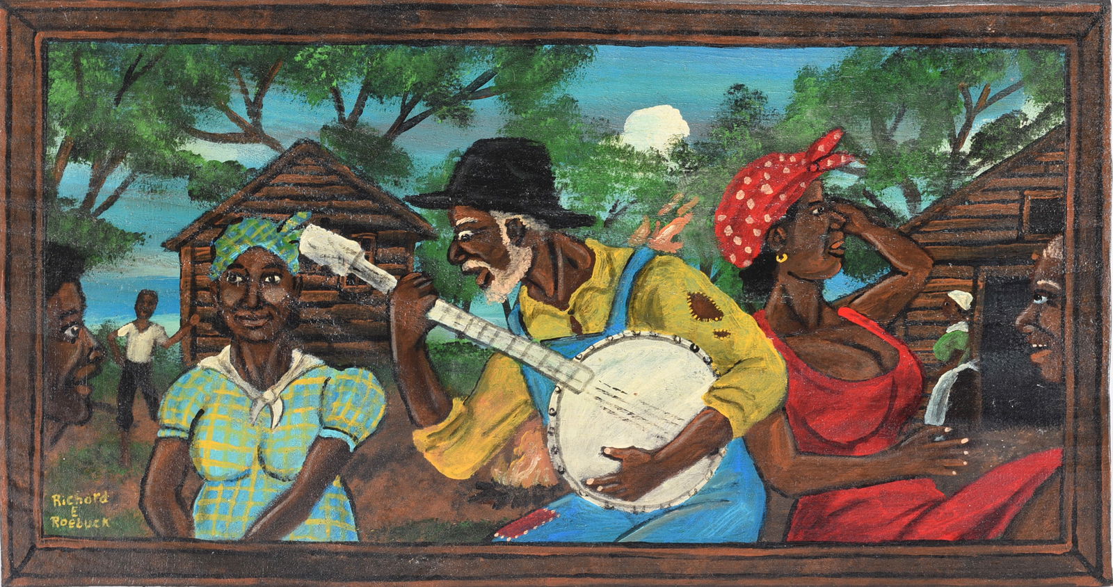 Richard Roebuck Folk Art Painting (1 of 2)