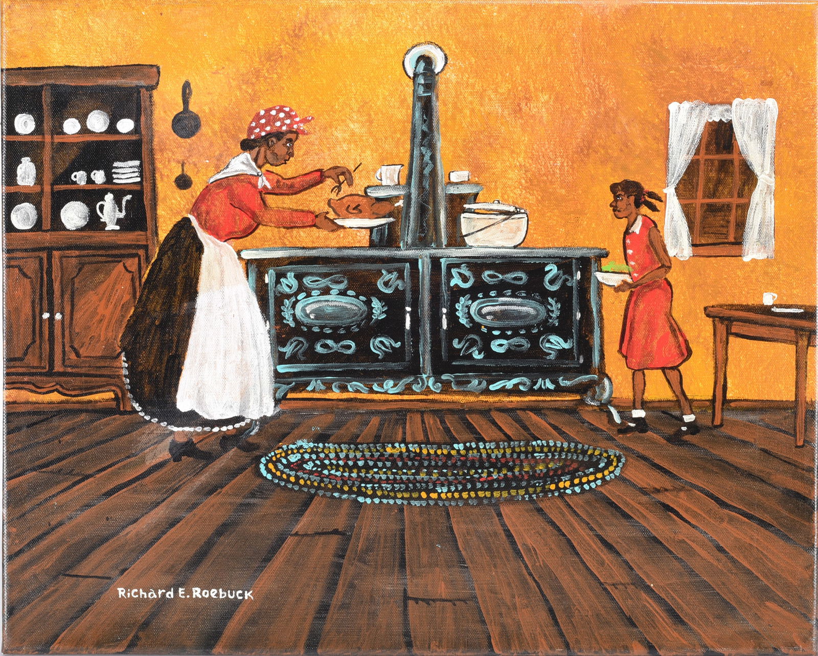 Richard Roebuck Folk Art Painting (1 of 2)