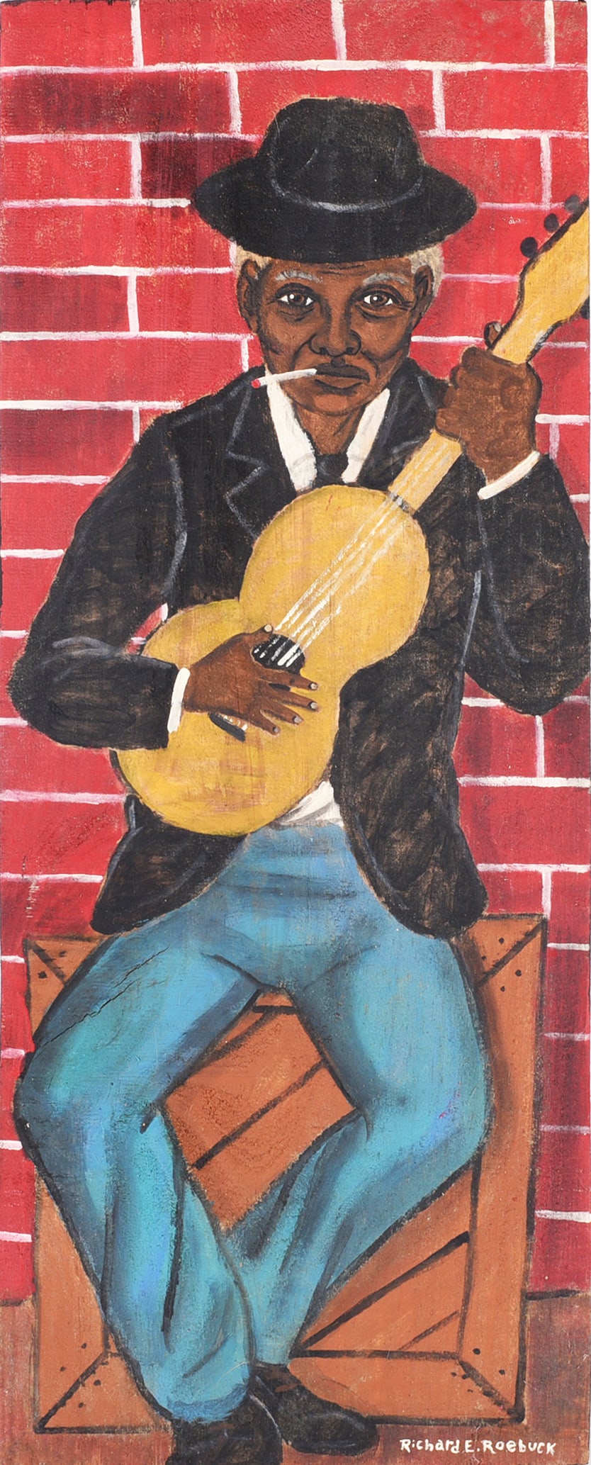 Richard Roebuck Folk Art Painting (1 of 2)