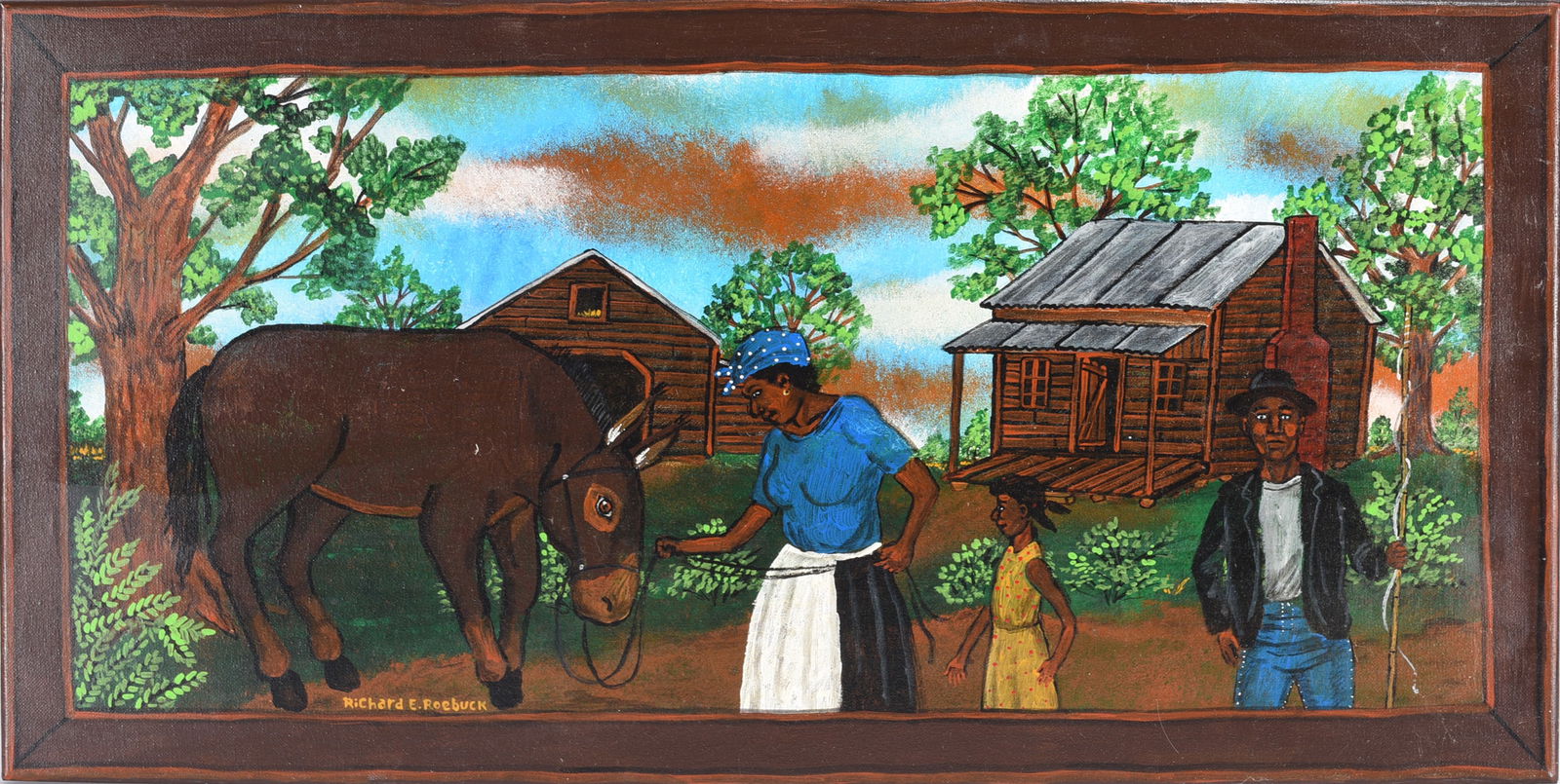 Richard Roebuck Folk Art Painting (1 of 2)