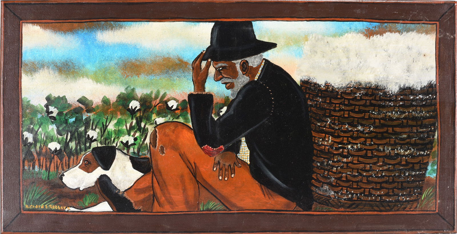 Richard Roebuck Folk Art Painting (1 of 2)