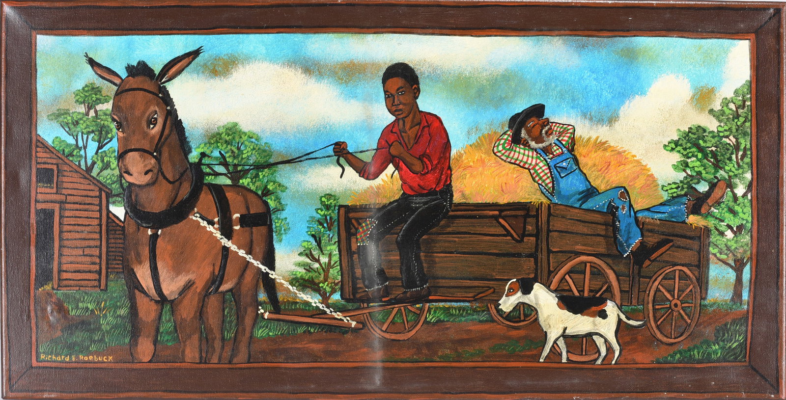 Richard Roebuck Folk Art Painting (1 of 2)