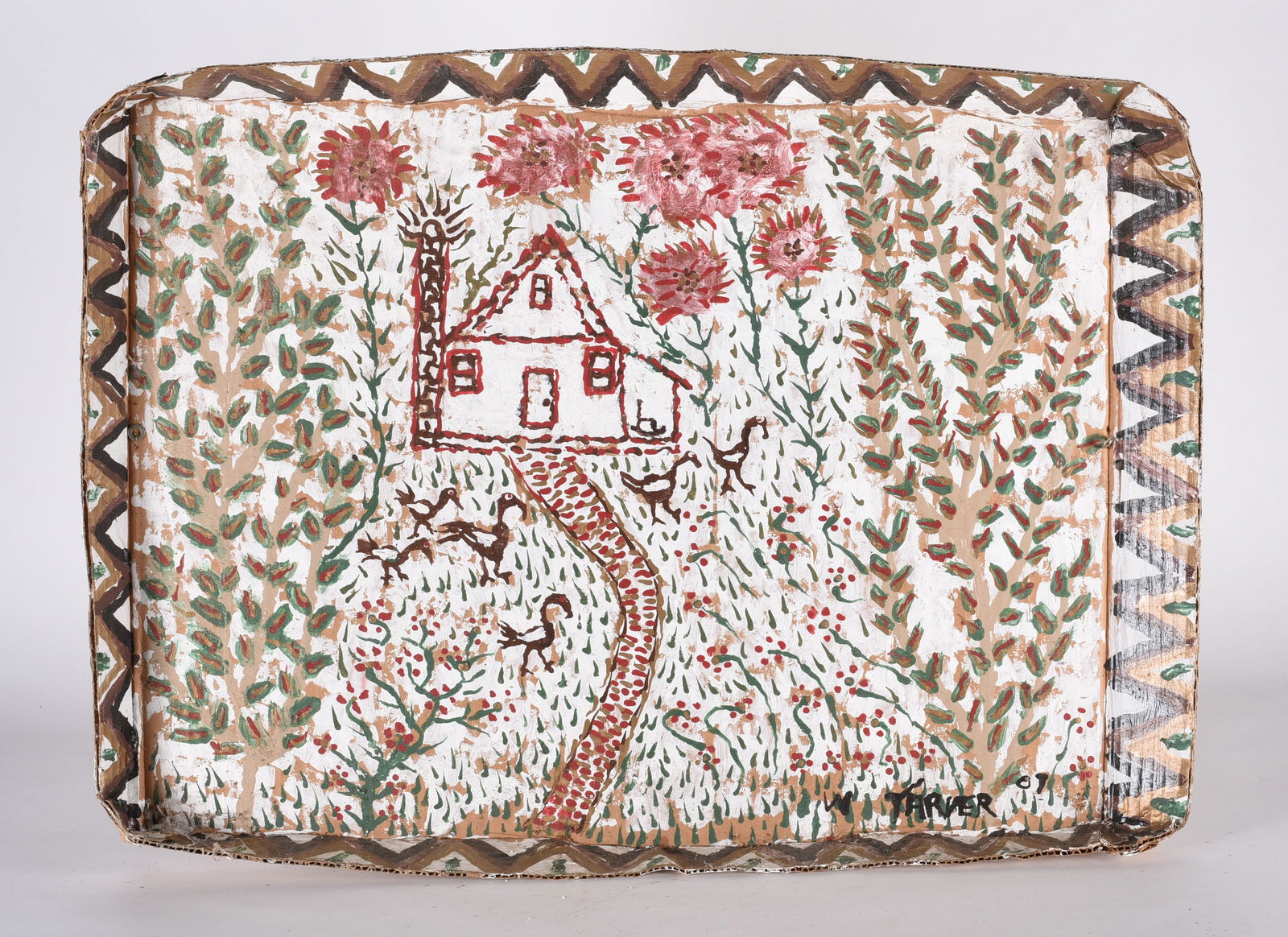 Willie Tarver (1932 - 2010) Folk Art Painting (1 of 2)