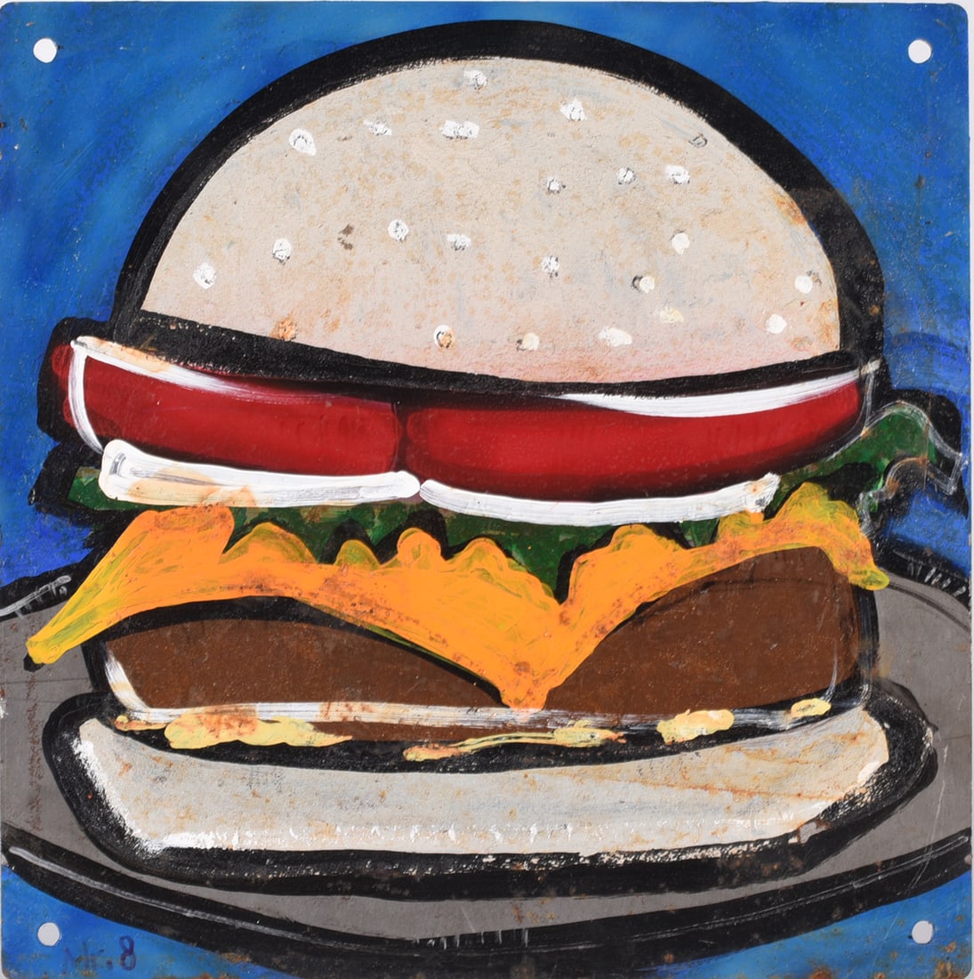 Mr. B Folk Art Painting (1 of 2)