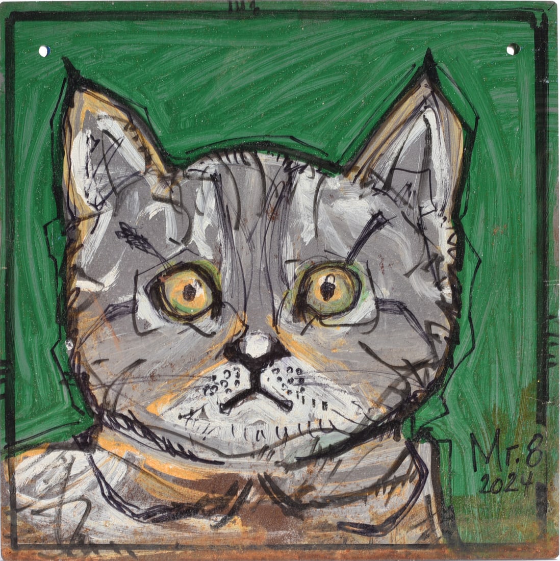 Mr. B Folk Art Painting (1 of 2)