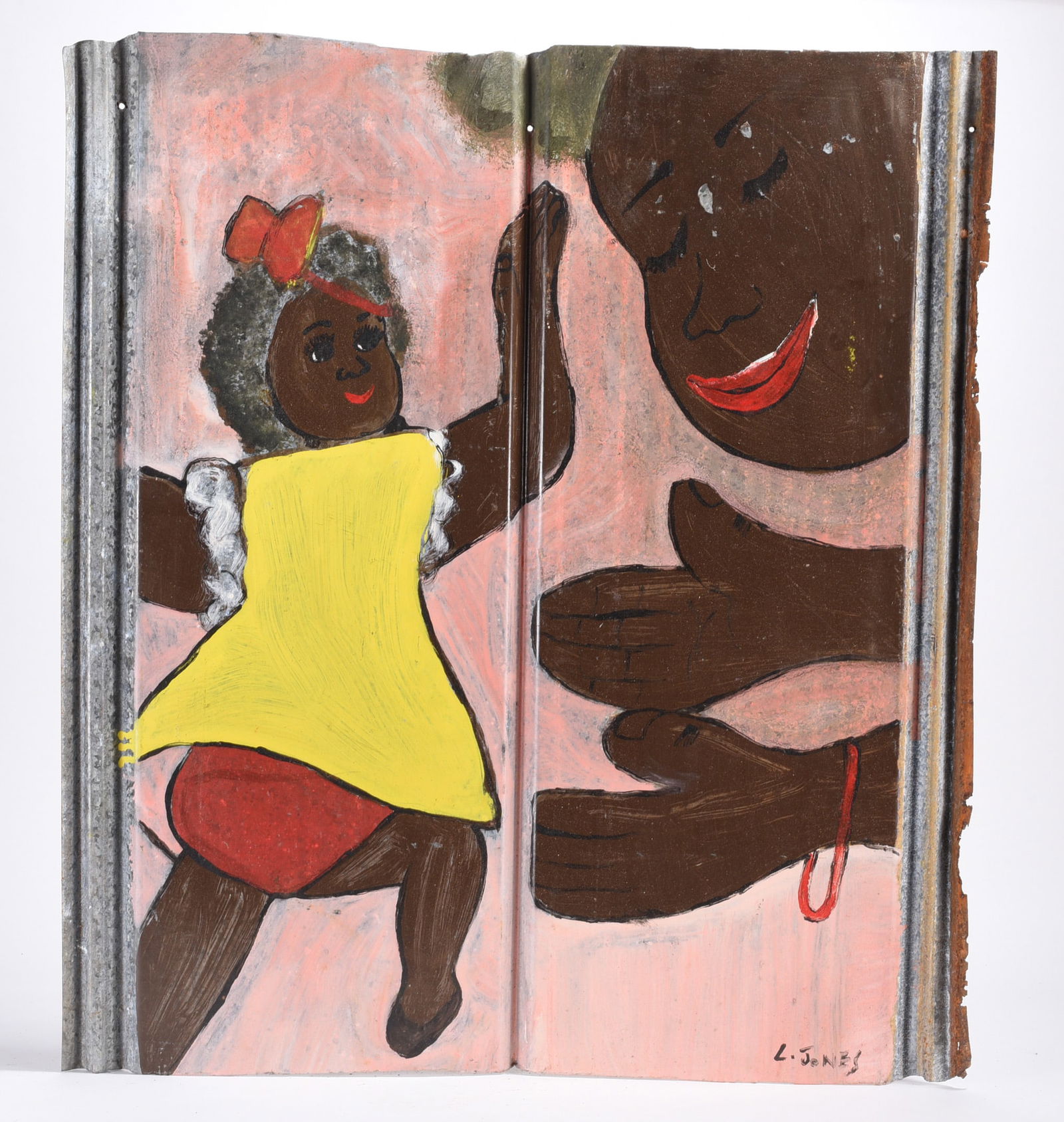 Leonard Jones Folk Art Painting (1 of 2)