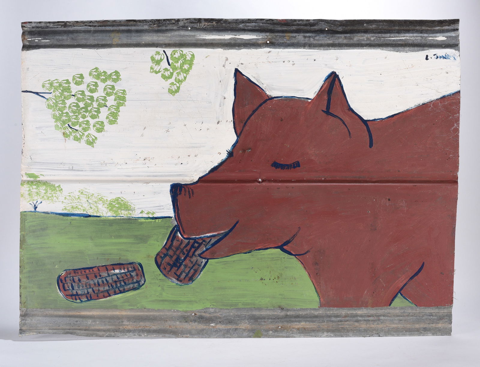 Leonard Jones Folk Art Painting (1 of 2)