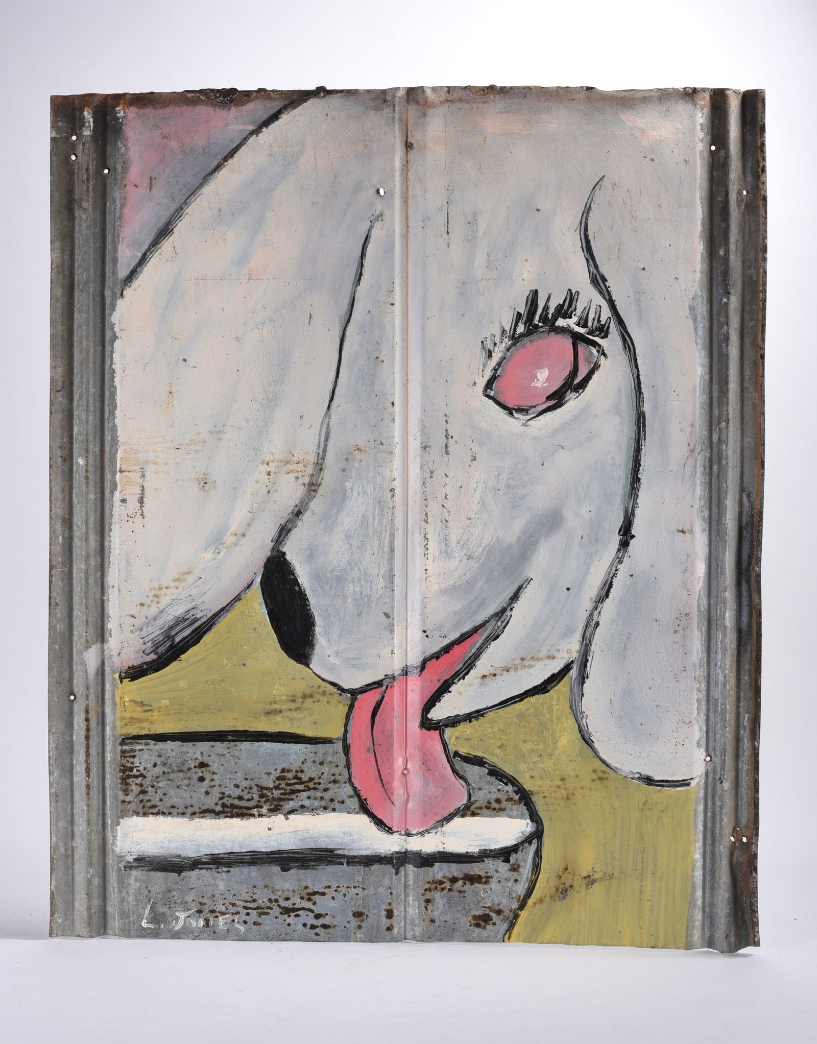 Leonard Jones Folk Art Painting (1 of 2)