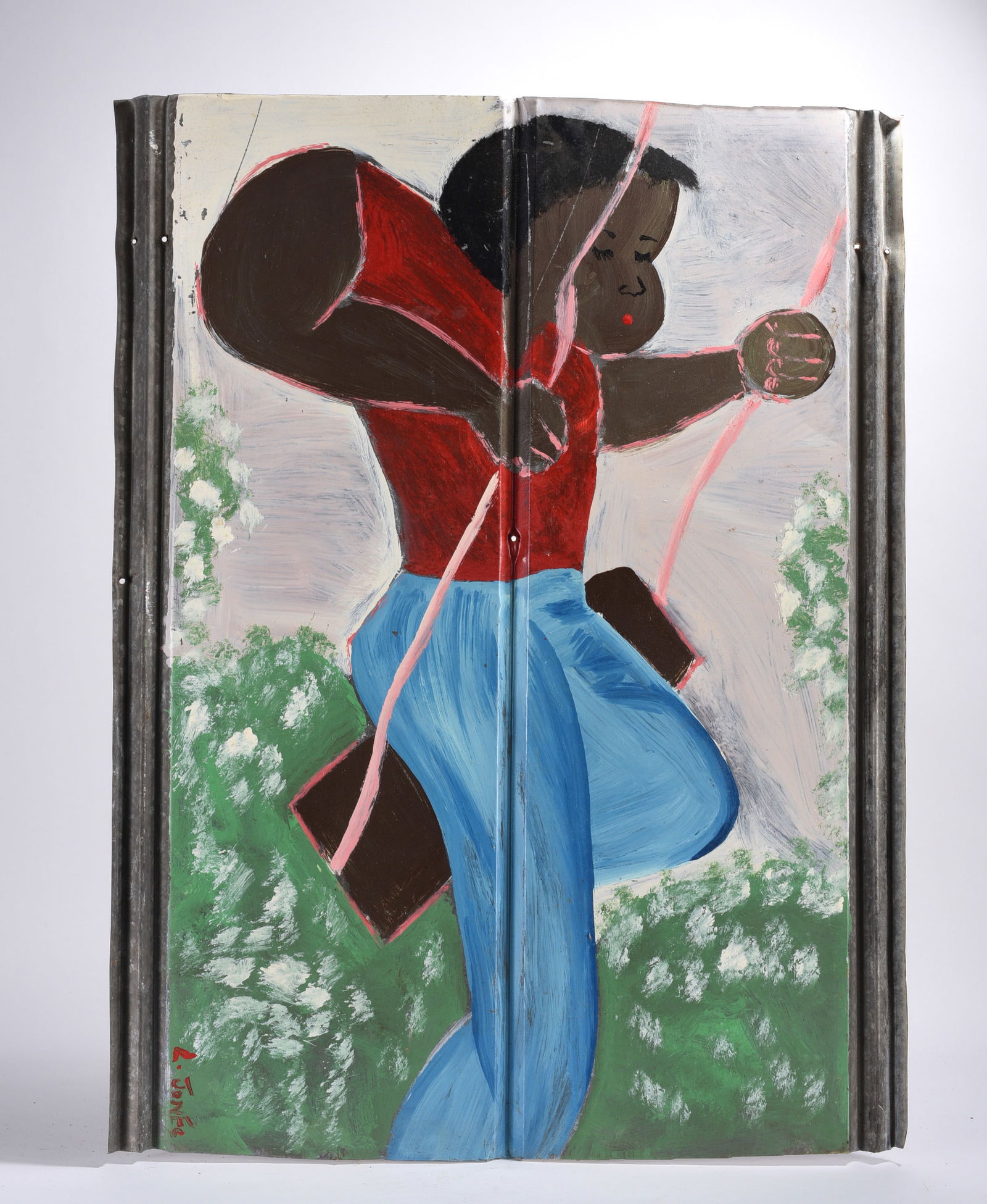 Leonard Jones Folk Art Painting (1 of 2)