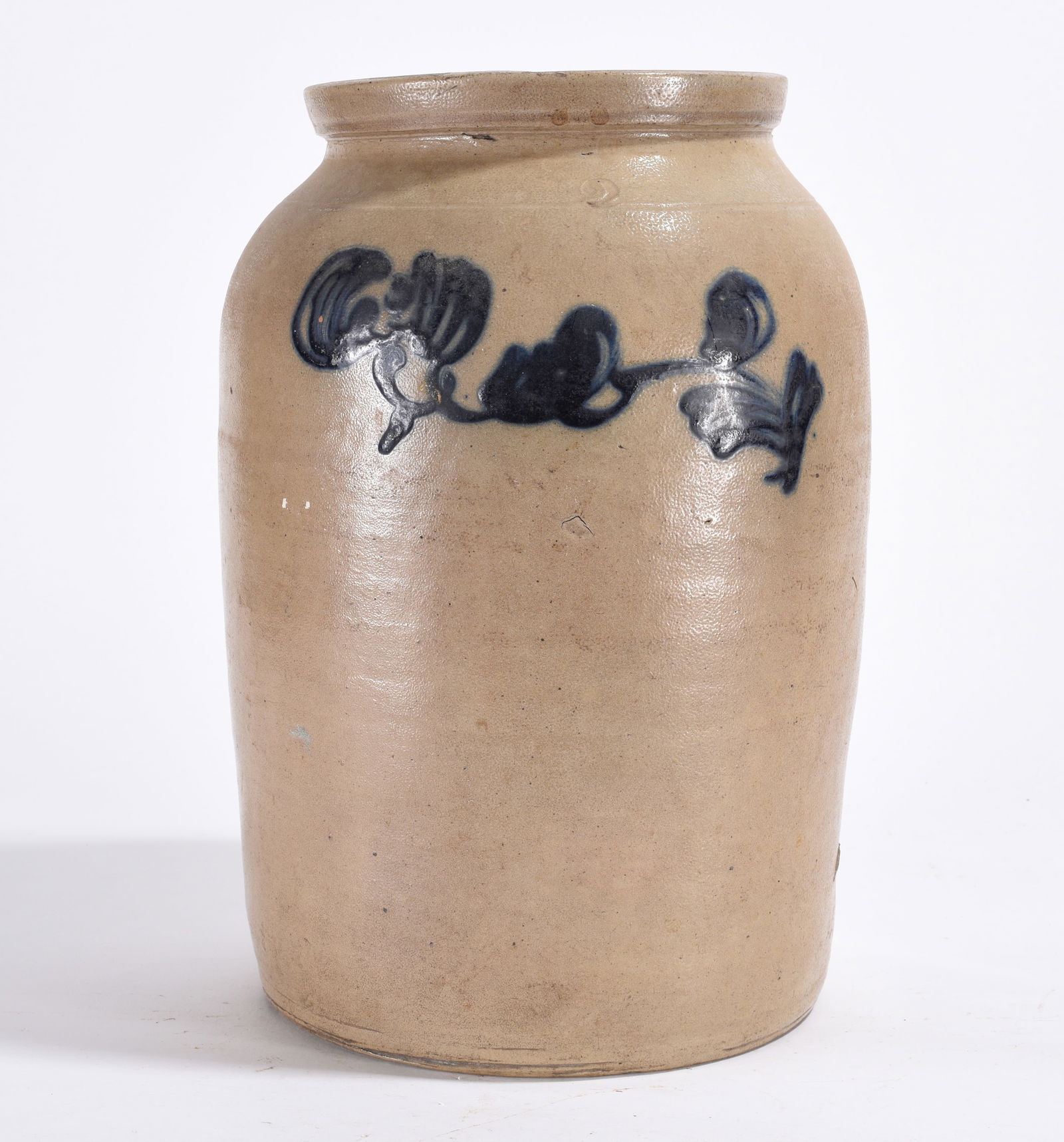 Mid Atlantic Blue Decorated Stoneware Jar (1 of 3)