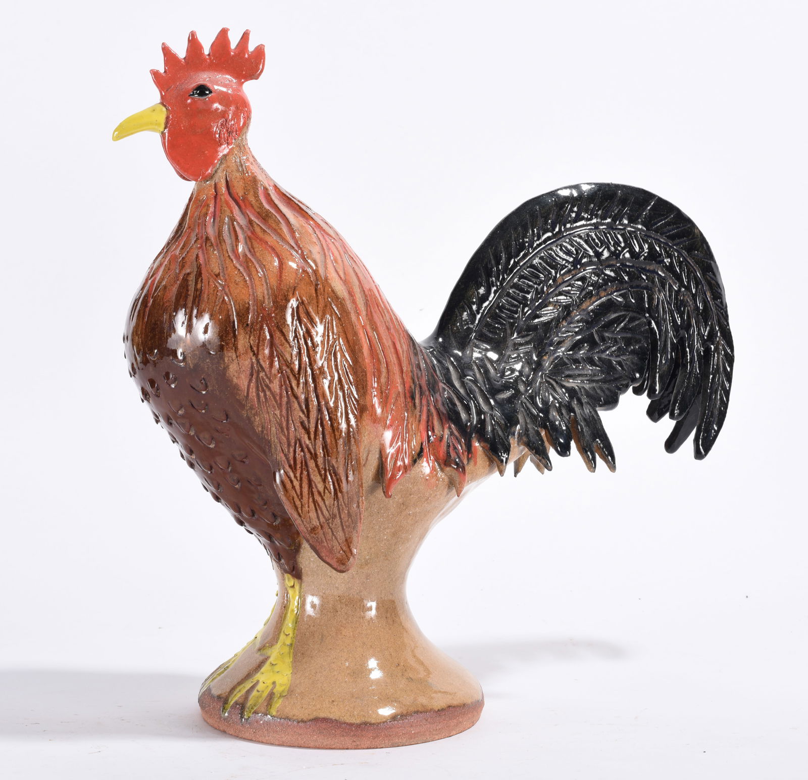 Dwayne Craig Folk Pottery Rooster (1 of 5)