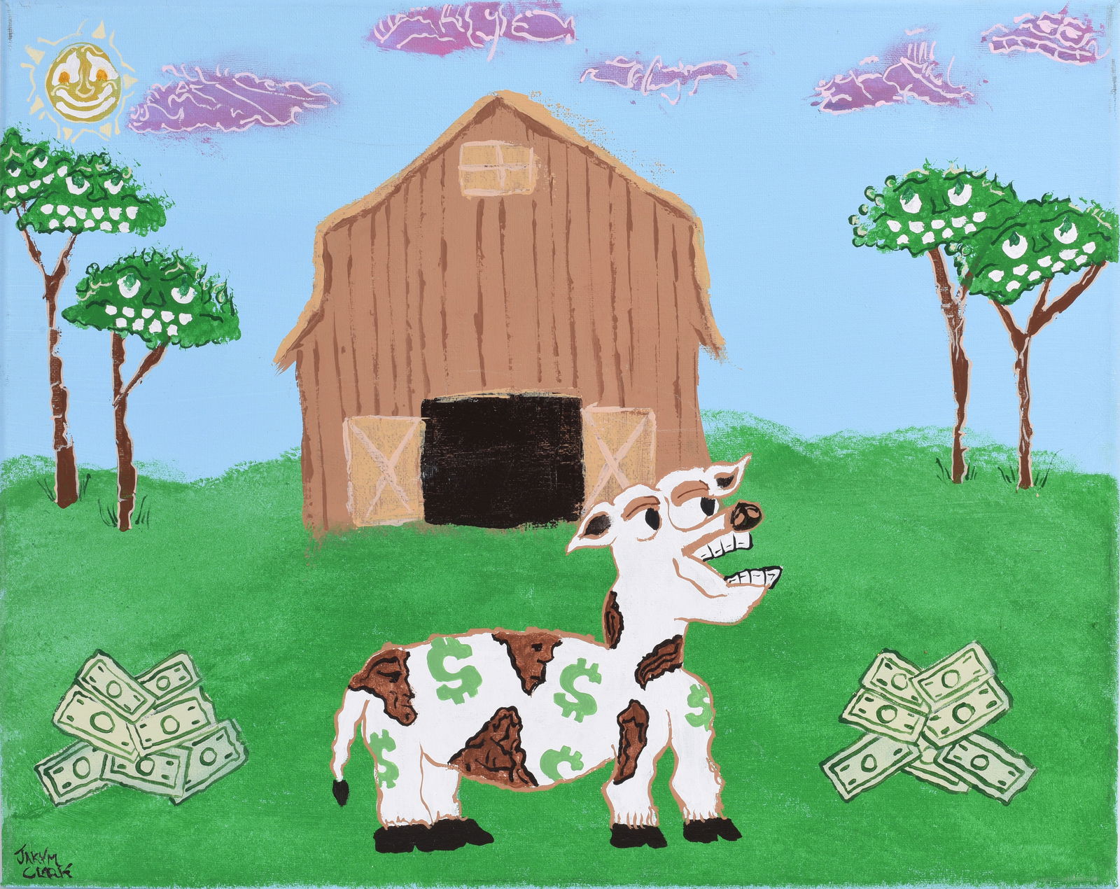 Jakym Clark (Isa) Outsider Art Painting (1 of 2)