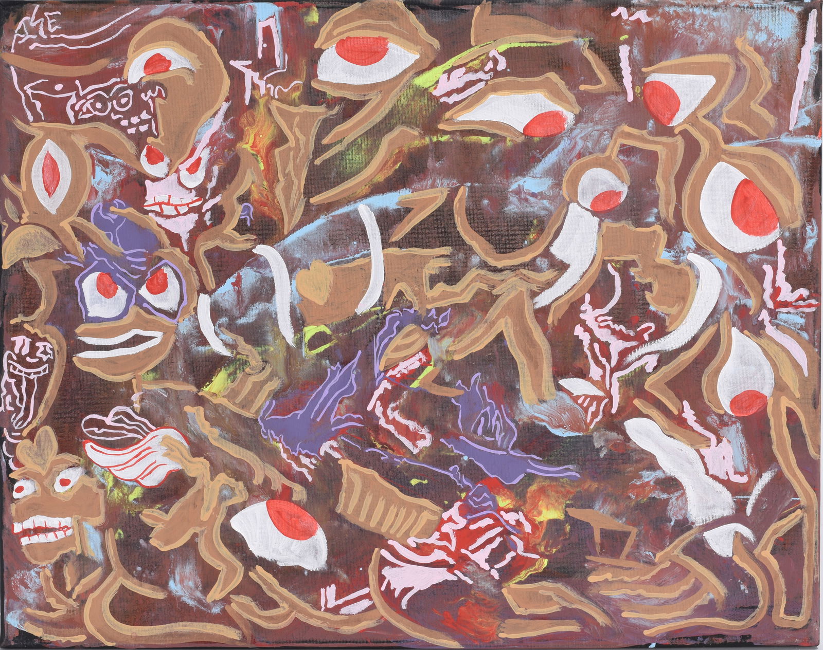 Jakym Clark (Isa) Outsider Art Painting (1 of 2)