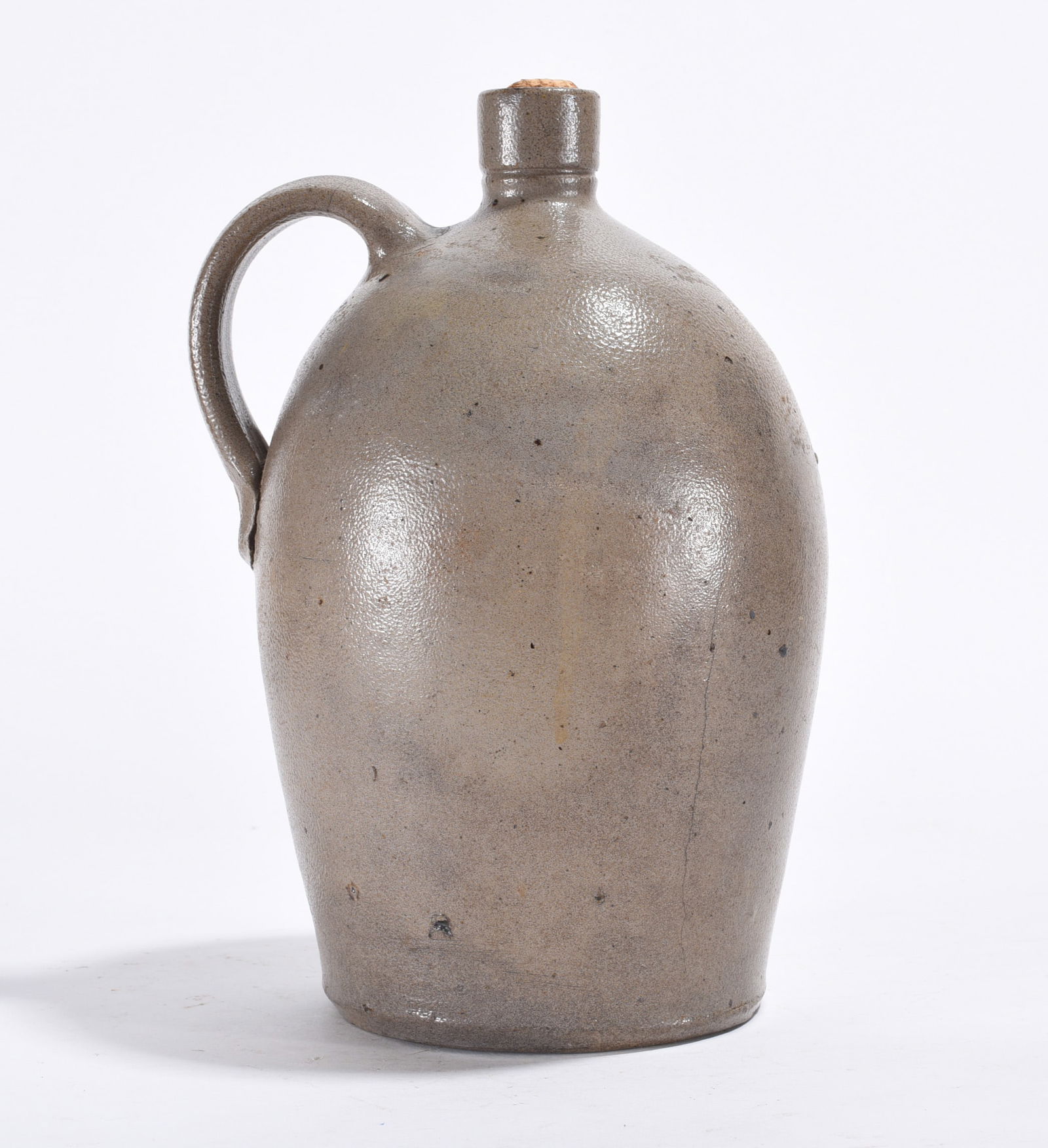 Early Ovoid Virginia Stoneware Jug ca. 1860 (1 of 5)
