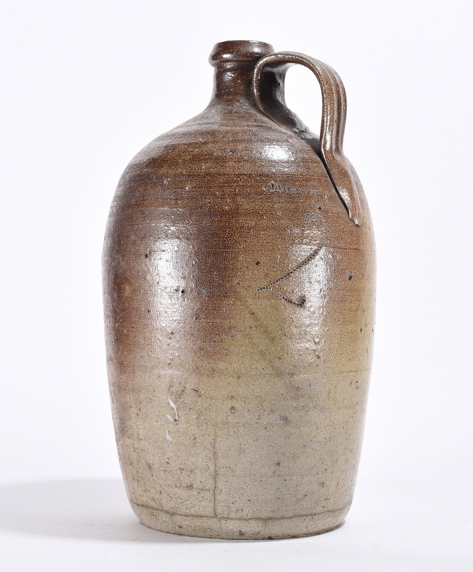 JD Craven Signed 2 Gallon Jug ca. 1860 (1 of 5)
