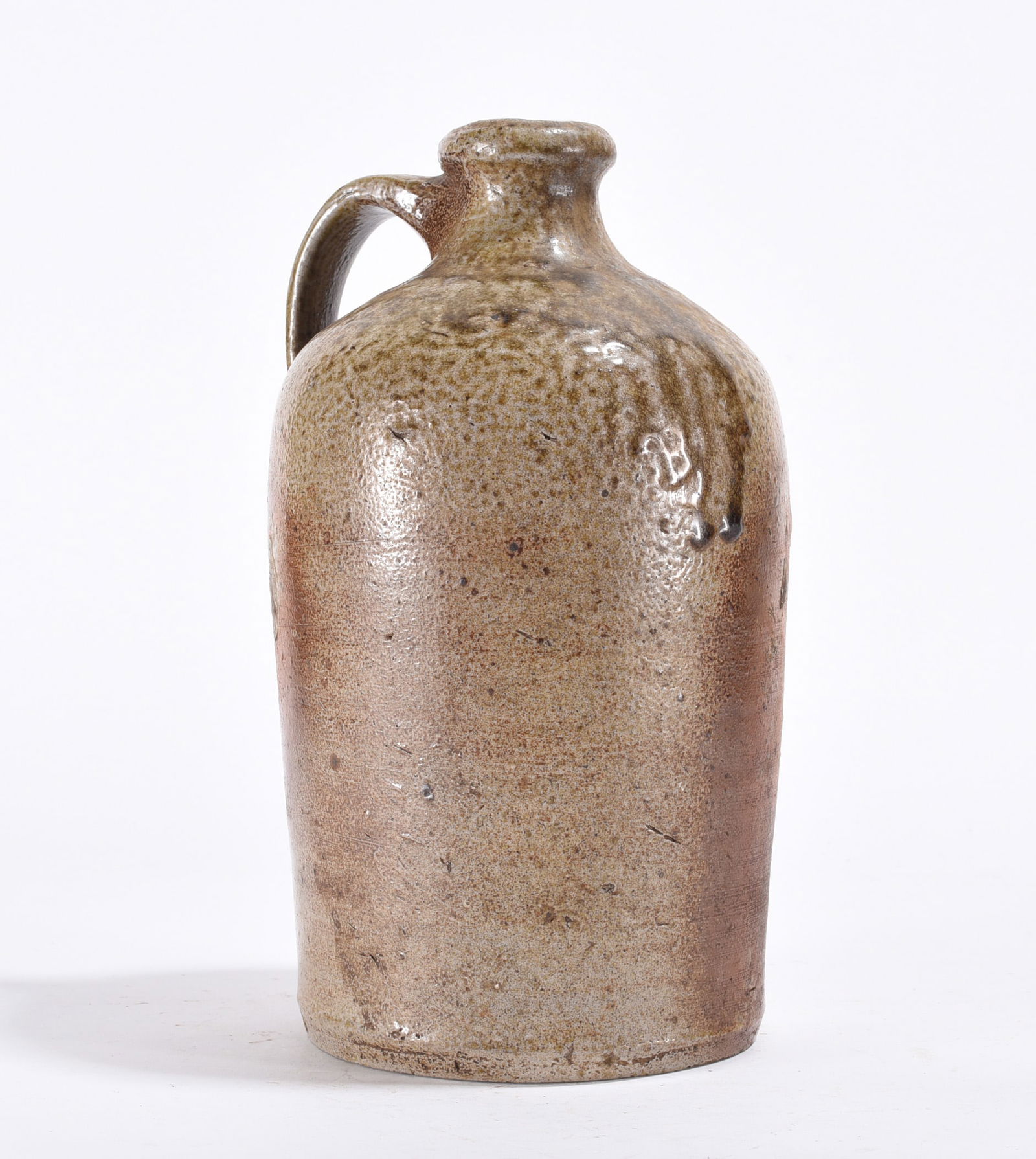 Piedmont NC Jug ca. 1860 Salt Glaze Pottery Jug (1 of 4)