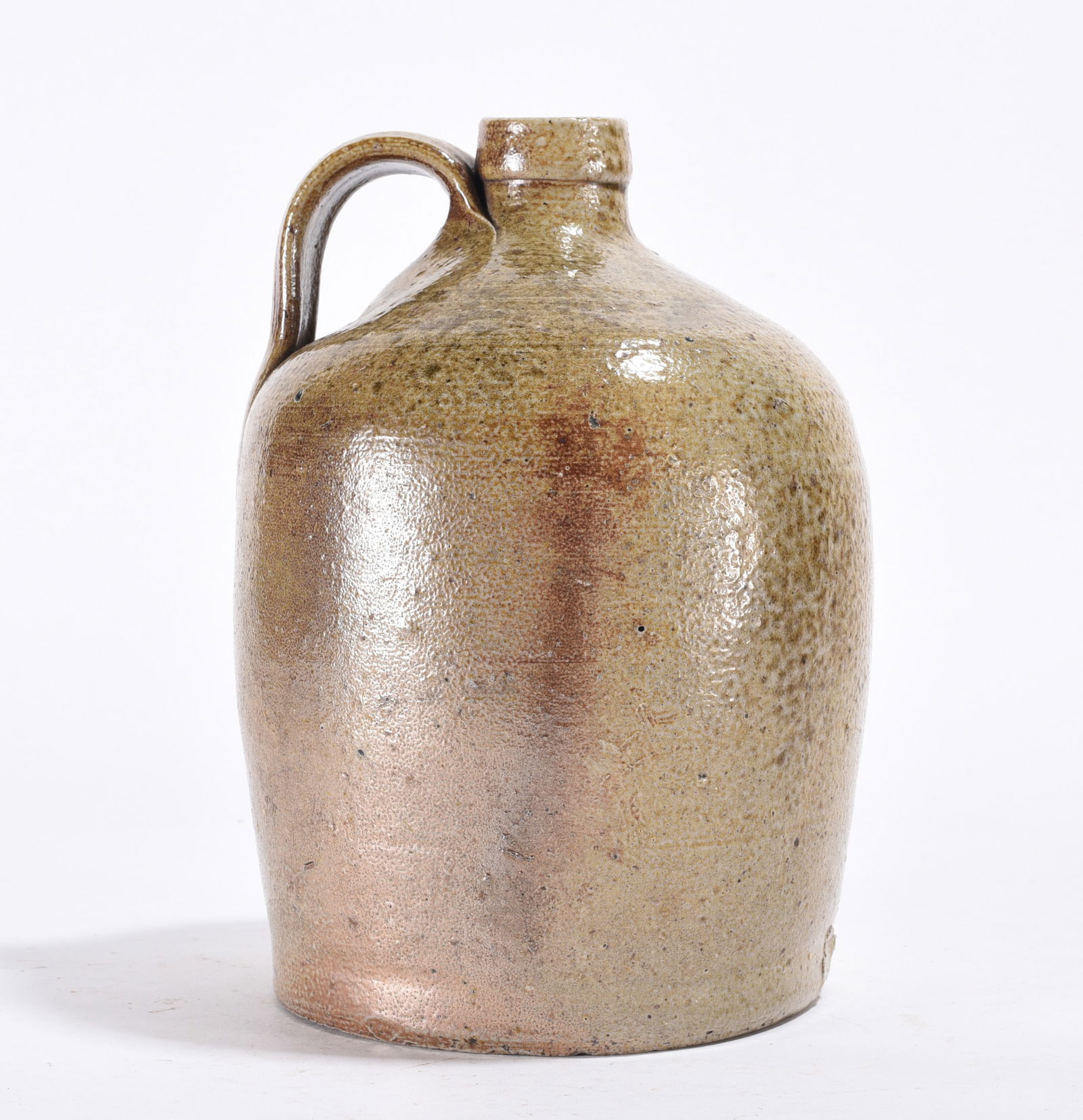 Piedmont NC Jug ca. 1860 Salt Glaze Pottery Jug (1 of 4)
