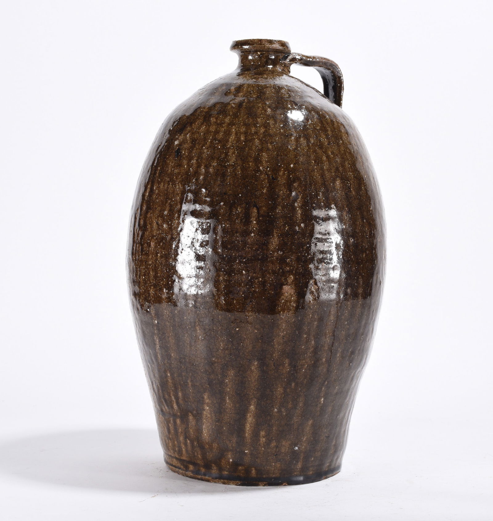 Catawba Valley Alkaline Glaze Jug ca. 1860 (1 of 4)