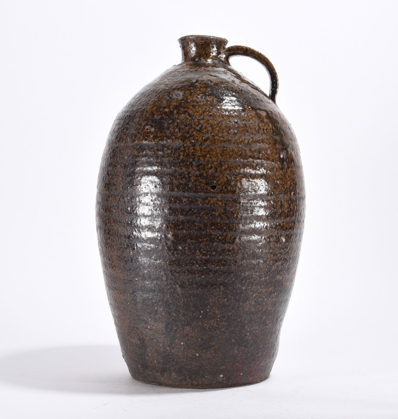 Catawba Valley Alkaline Glaze Jug ca. 1860 (1 of 4)