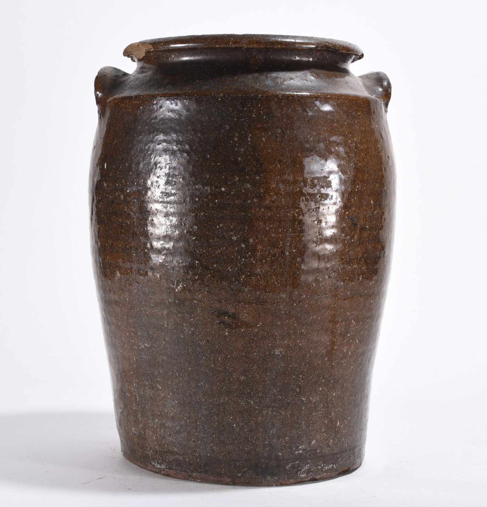 Catawba Valley Alkaline Glaze Storage Jar ca. 1860 (1 of 4)