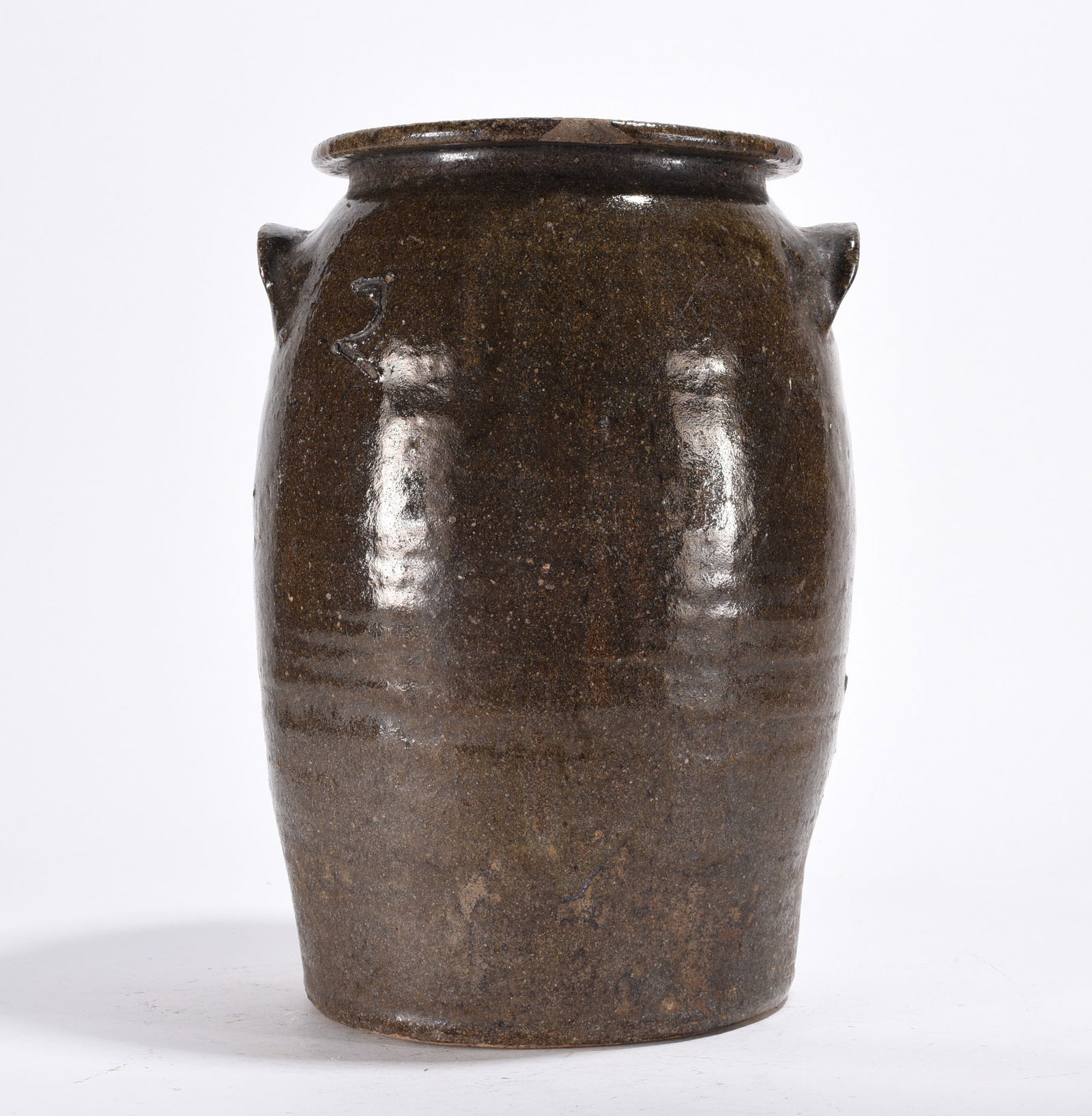 Catawba Valley Alkaline Glaze Storage Jar ca. 1860 (1 of 4)