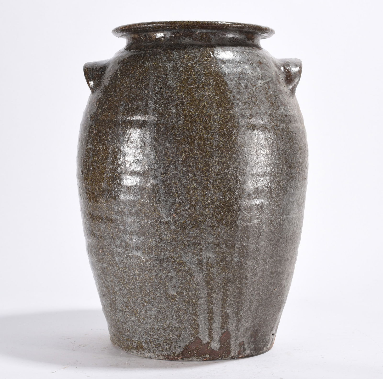 Catawba Valley Alkaline Glaze Storage Jar ca. 1860 (1 of 5)