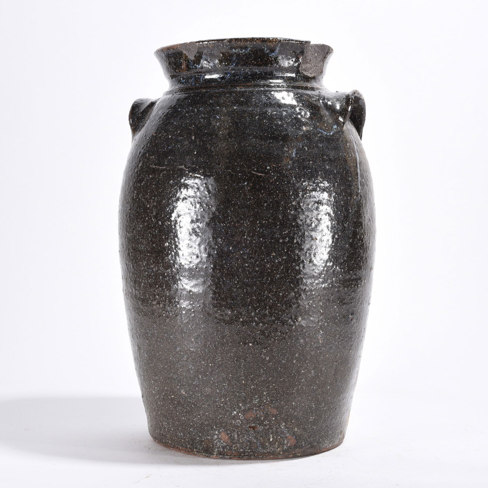 Catawba Valley Alkaline Glaze Storage Jar ca. 1860 (1 of 4)