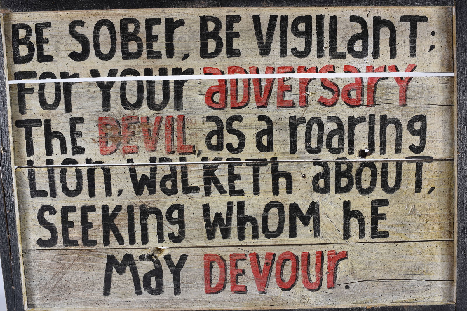 Folk Art Painted Sign found in Alabama shed with 100 others - 2