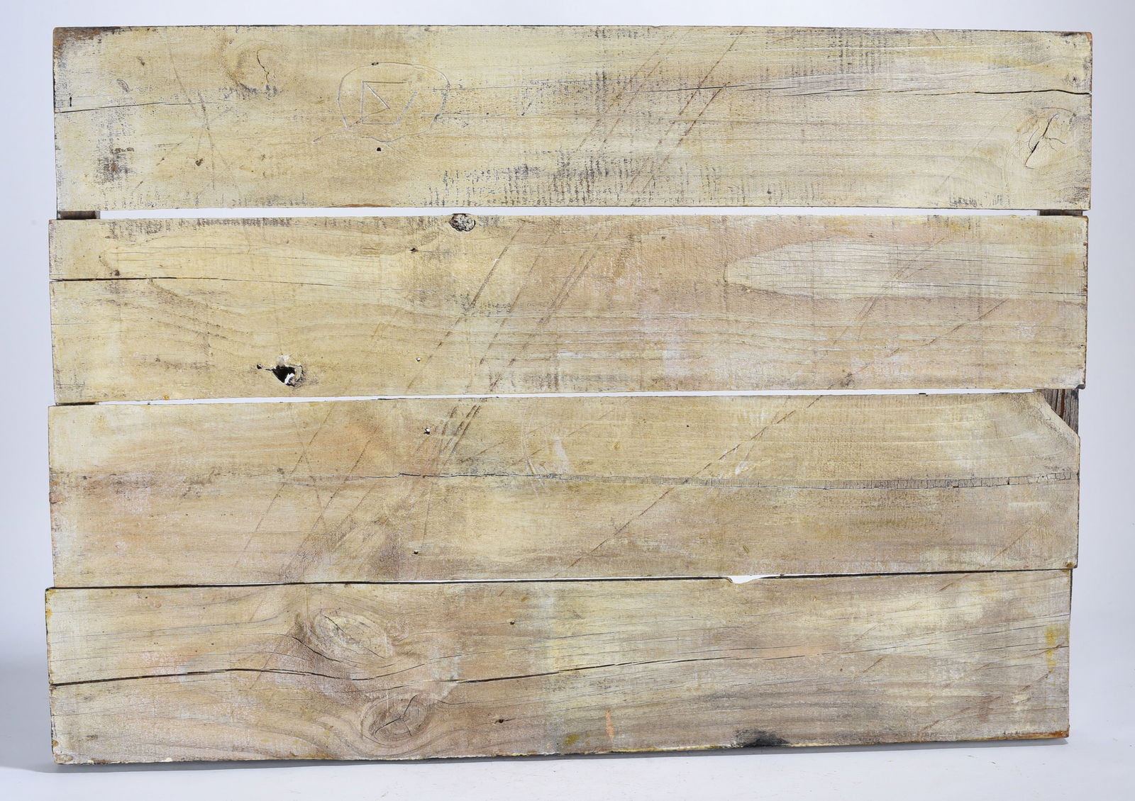 Folk Art Painted Sign found in Alabama shed with 100 others - 3