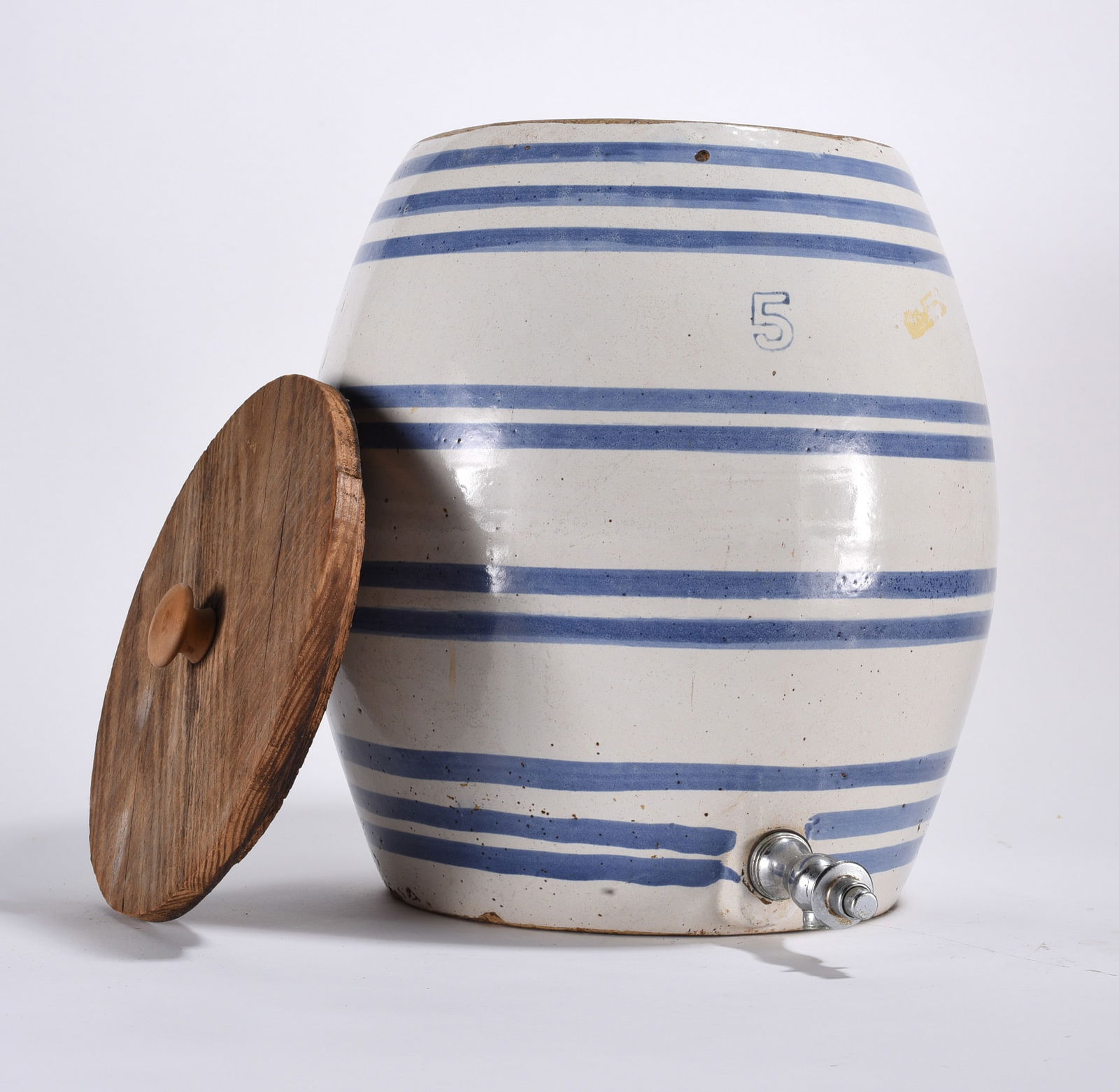 MidWestern Stoneware Water Cooler ca. 1900: MidWestern Stoneware Water Cooler ca. 1901