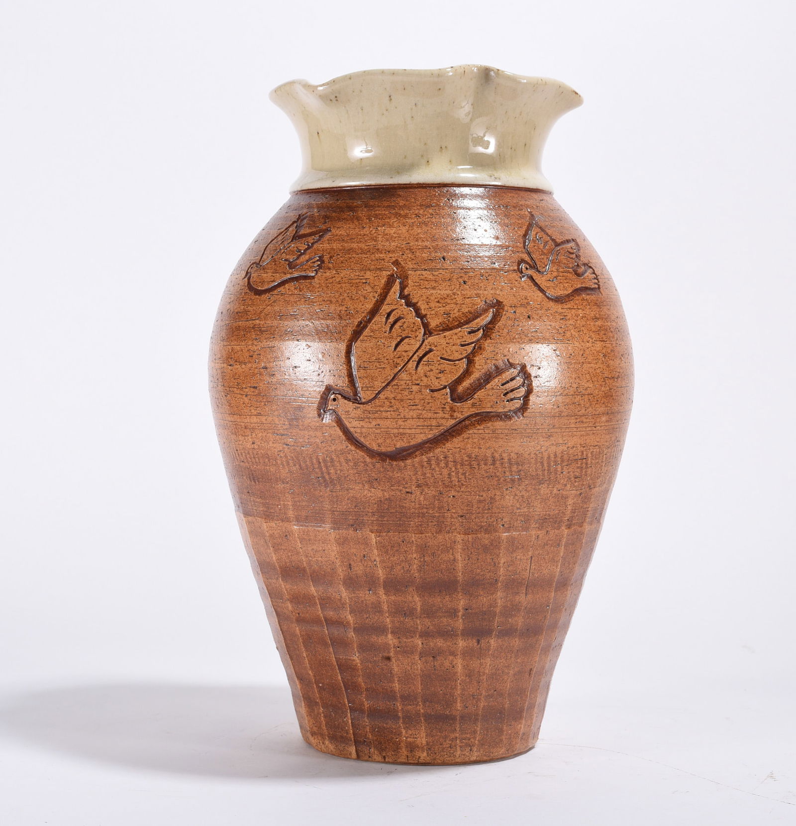 Greg Poole Decorated Pottery Vase: Greg Poole Decorated Pottery Vase