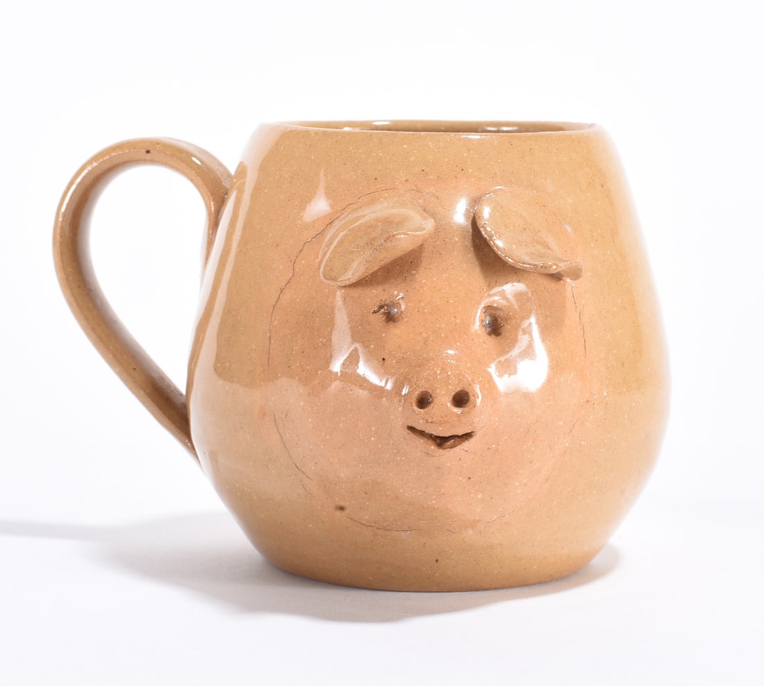 Holly Hill Pottery Pig Mug: Holly Hill Pottery Pig Mug
