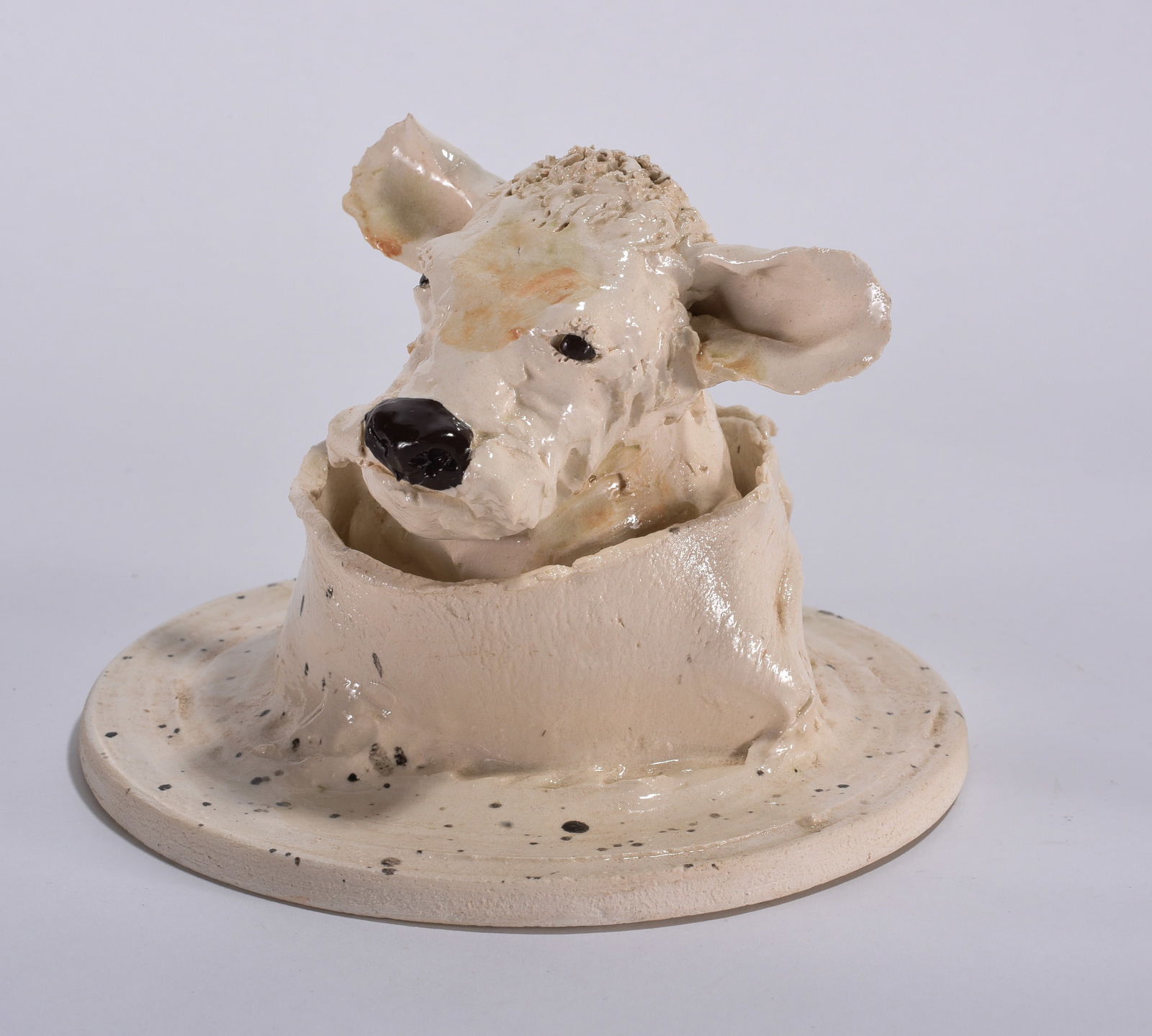 Pottery Cow Head (1 of 3)