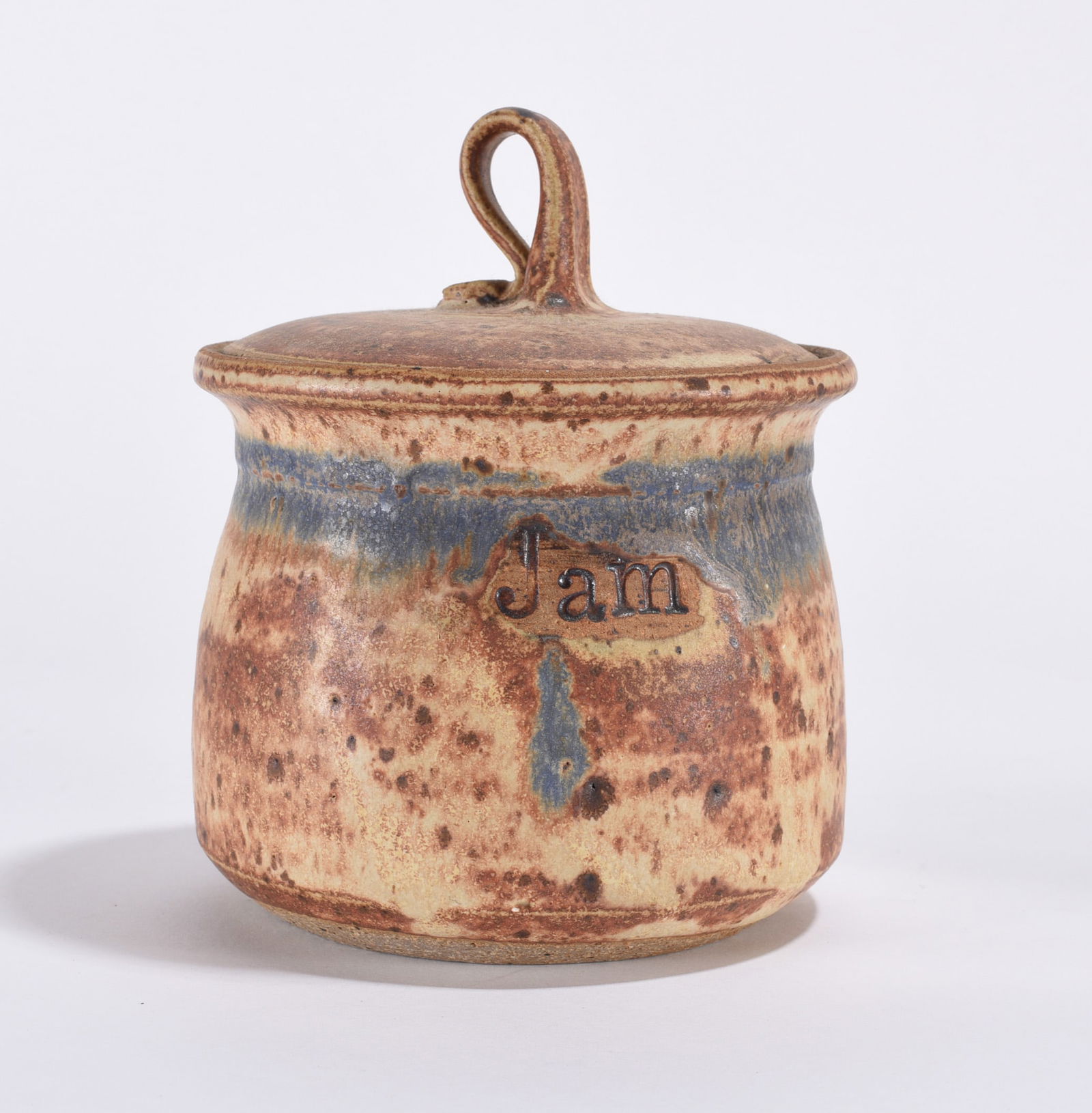 North Carolina Pottery Lidded Jar (1 of 3)