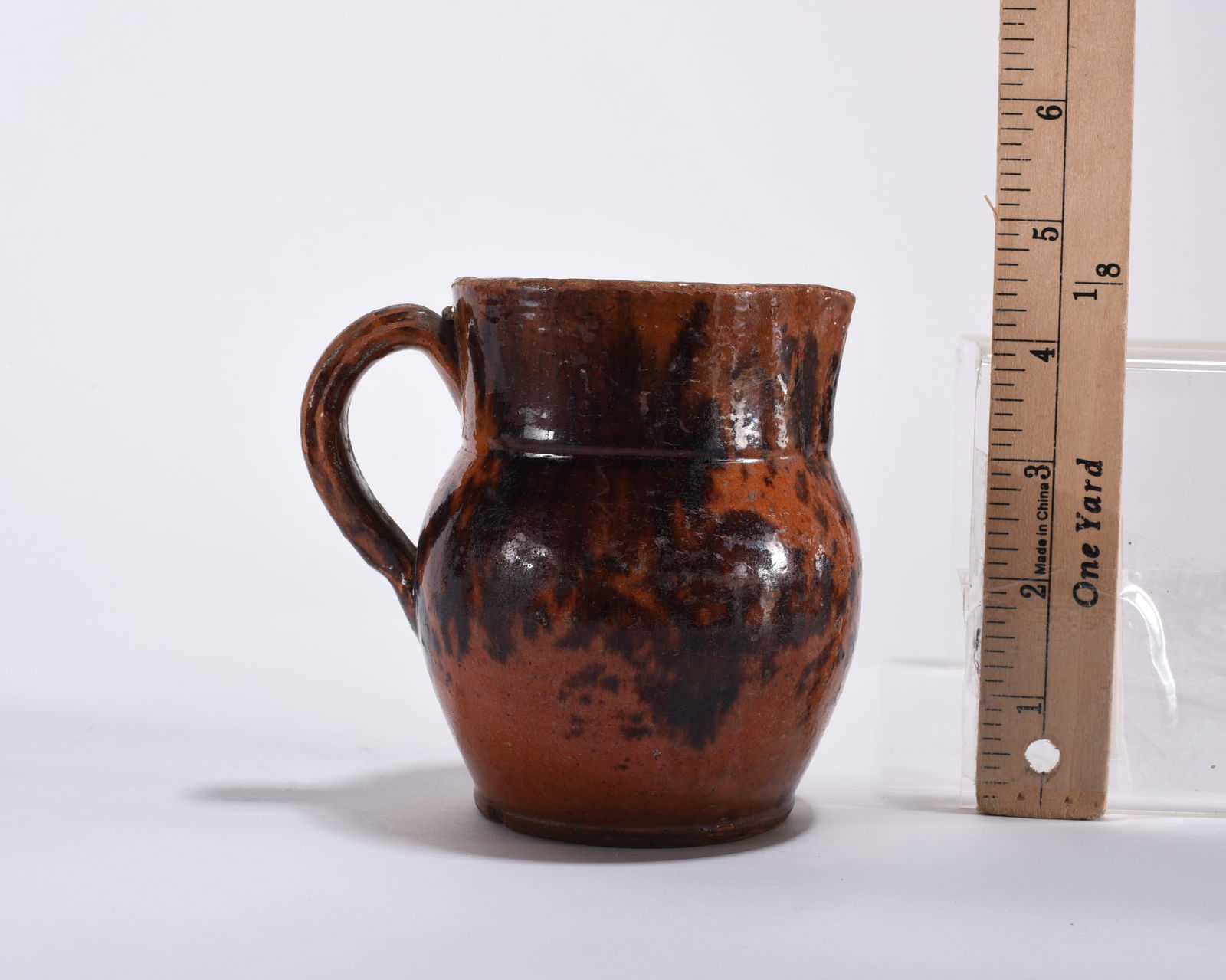 ca. 1880 Mid Atlantic Small Redware Pitcher - 2