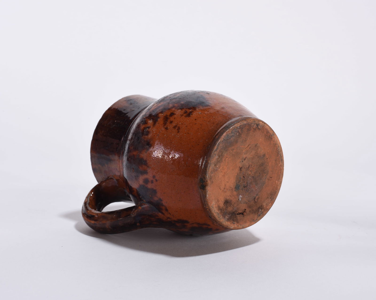 ca. 1880 Mid Atlantic Small Redware Pitcher - 3