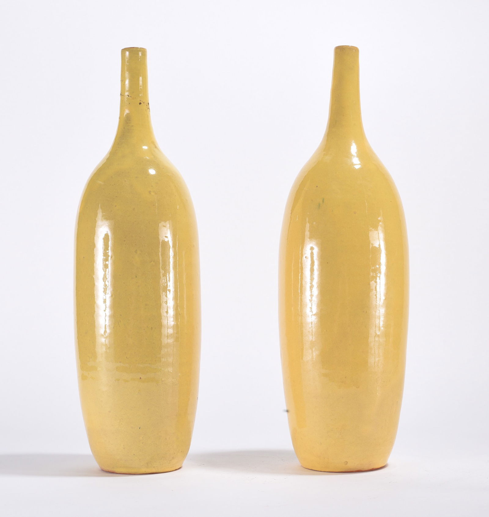 AR Cole Matching Pottery Vases one top is broken (1 of 4)