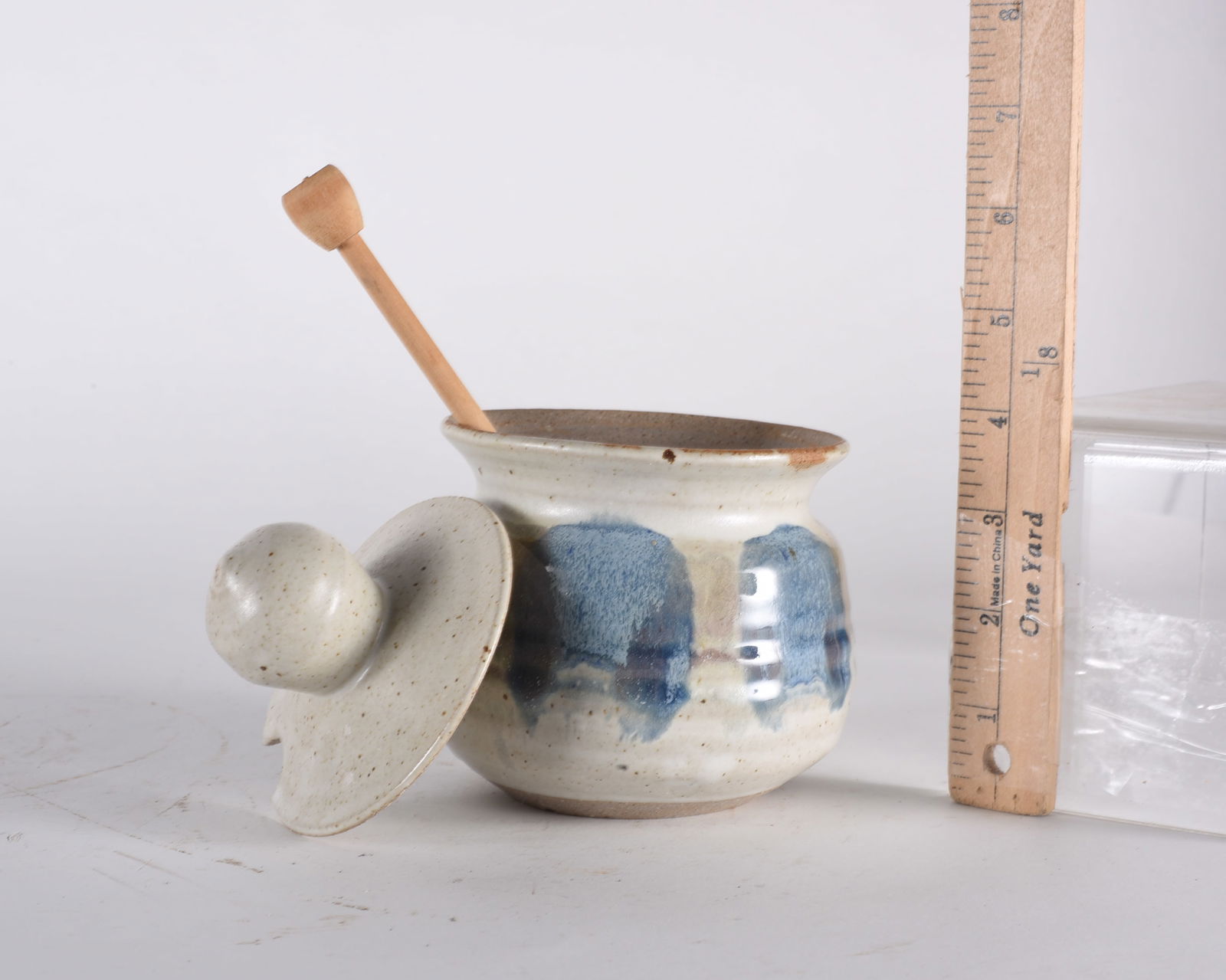 Pottery Honey Jar signed Smith - 2